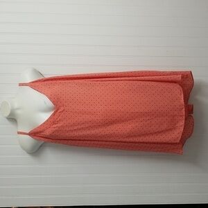 Torrid Coral Polka Dot Tank Top